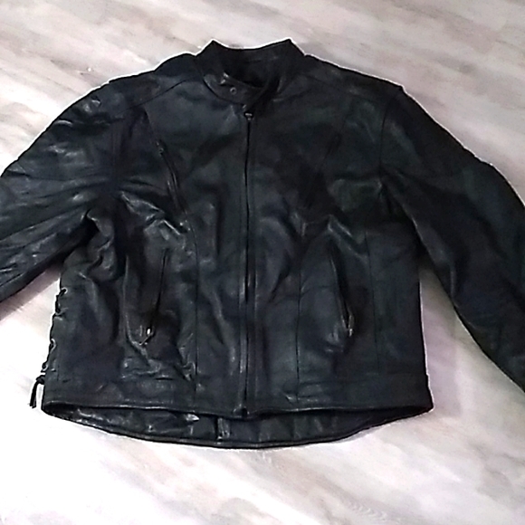 YBS leather biker jacket - Picture 1 of 4